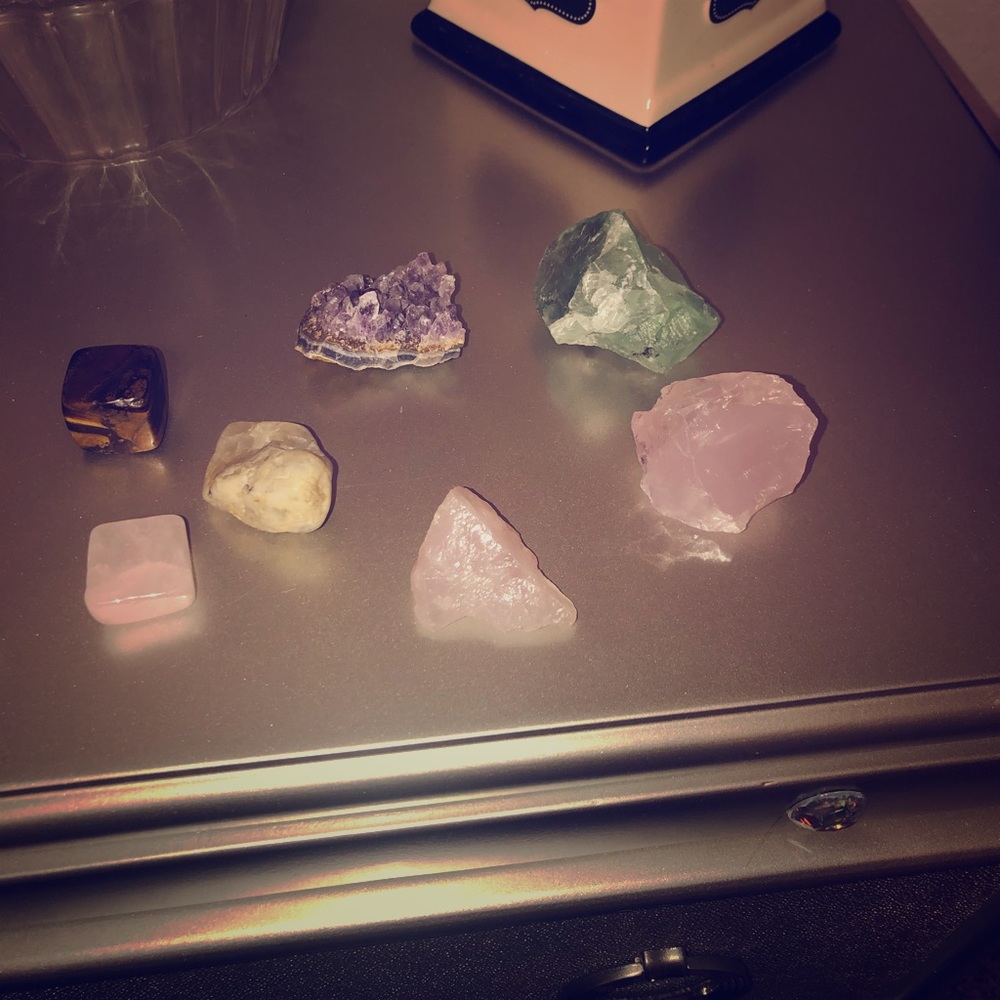 Set of crystals